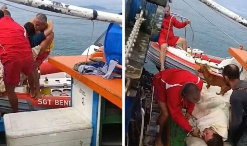 Mulher é encontrada viva após sumiço no mar
