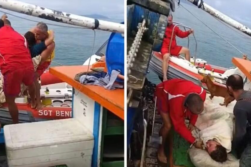 Mulher é encontrada viva após sumiço no mar