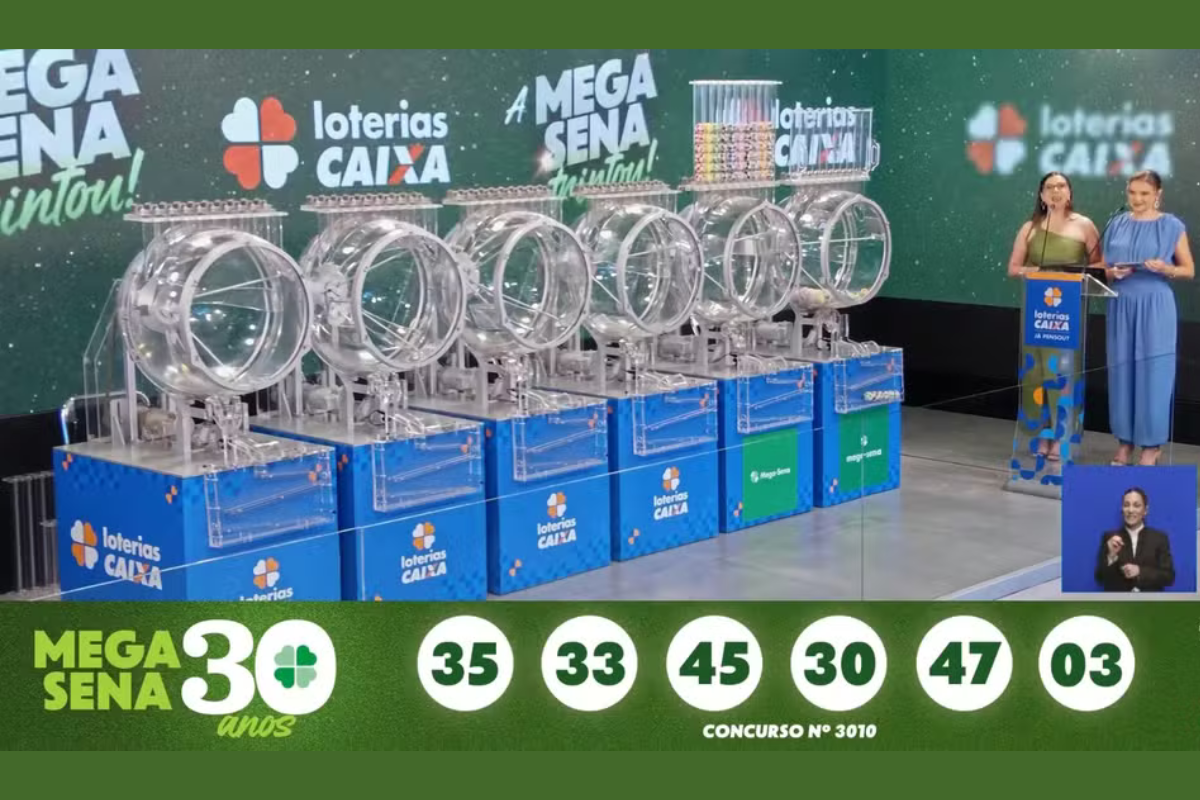 Sorte: Mega-Sena 30 anos tem prêmio dividido