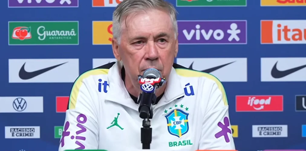 Ancelotti aposta na bola parada na estreia do Brasil