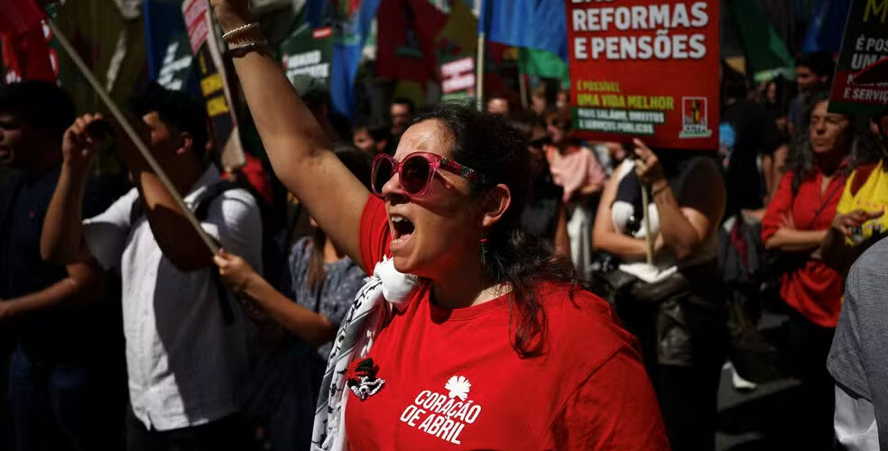 Greve geral em Portugal afeta voos e serviços
