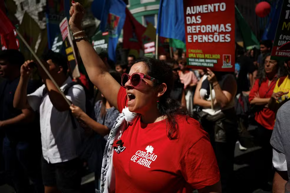 Greve geral em Portugal afeta voos e serviços