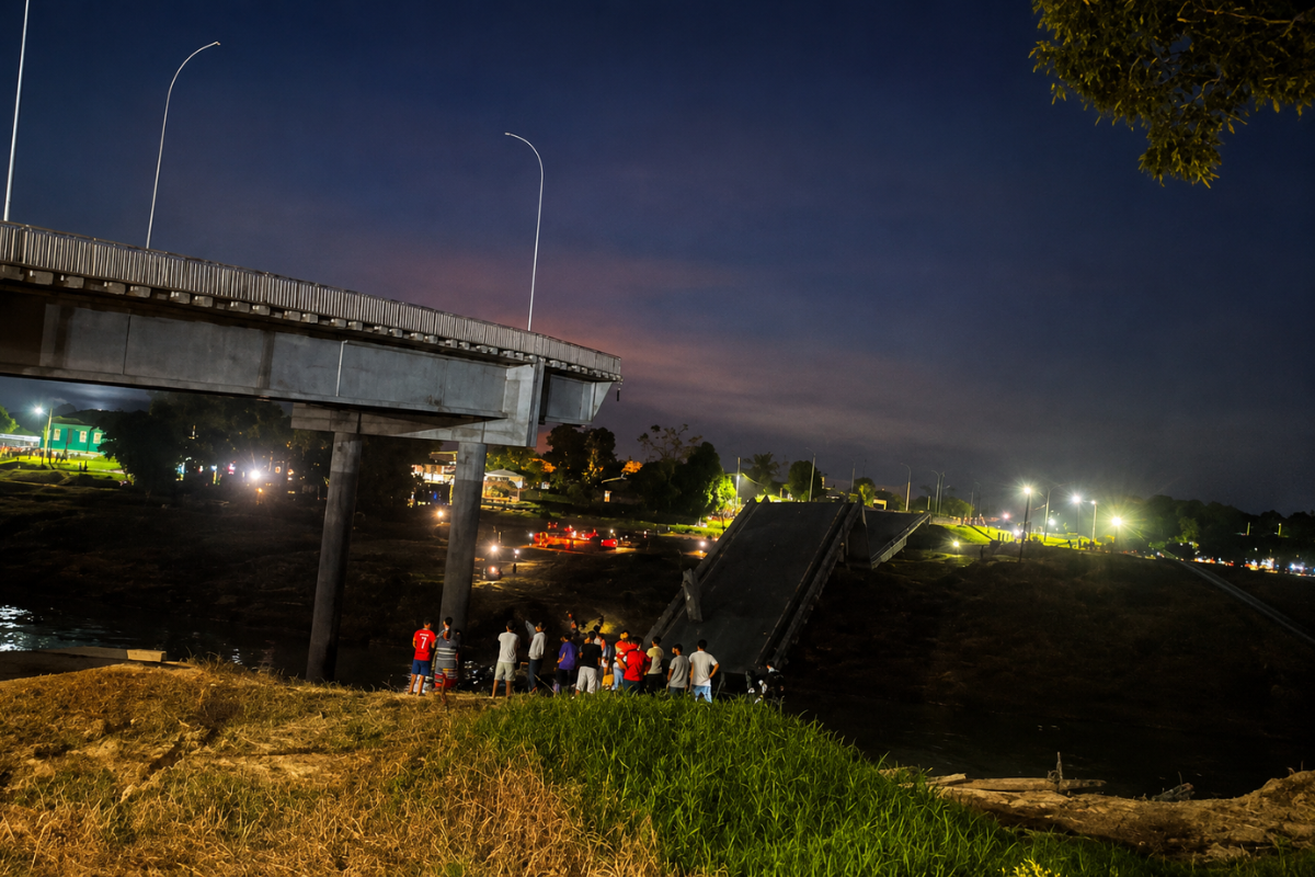 Acre: Ponte desaba e deixa feridos em Sena Madureira