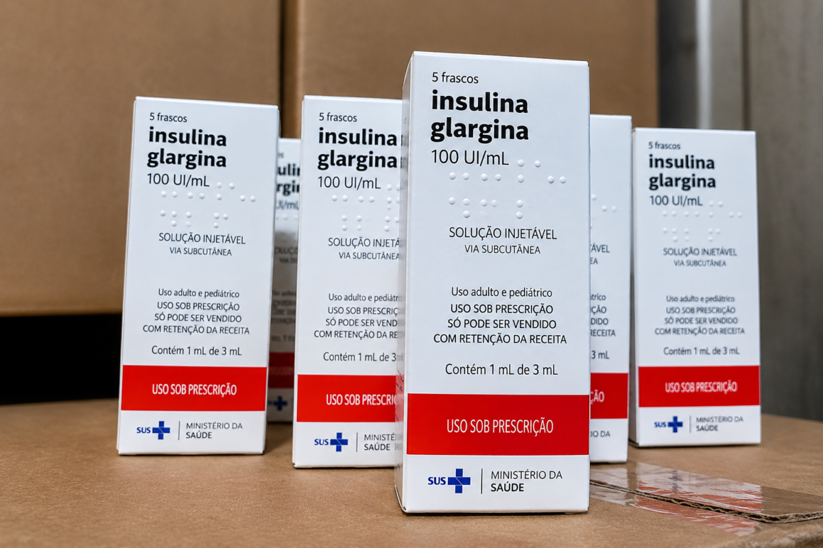 Ceará recebe mais de 20 mil doses de insulina glargina