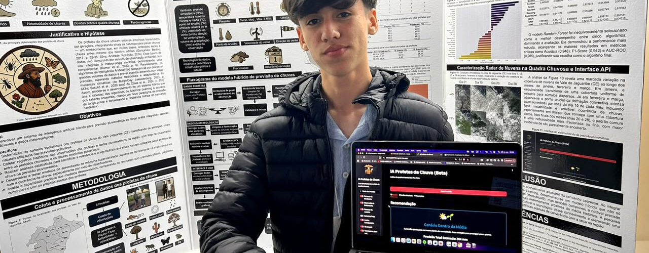 Estudante cearense é premiado por unir IA e saber popular