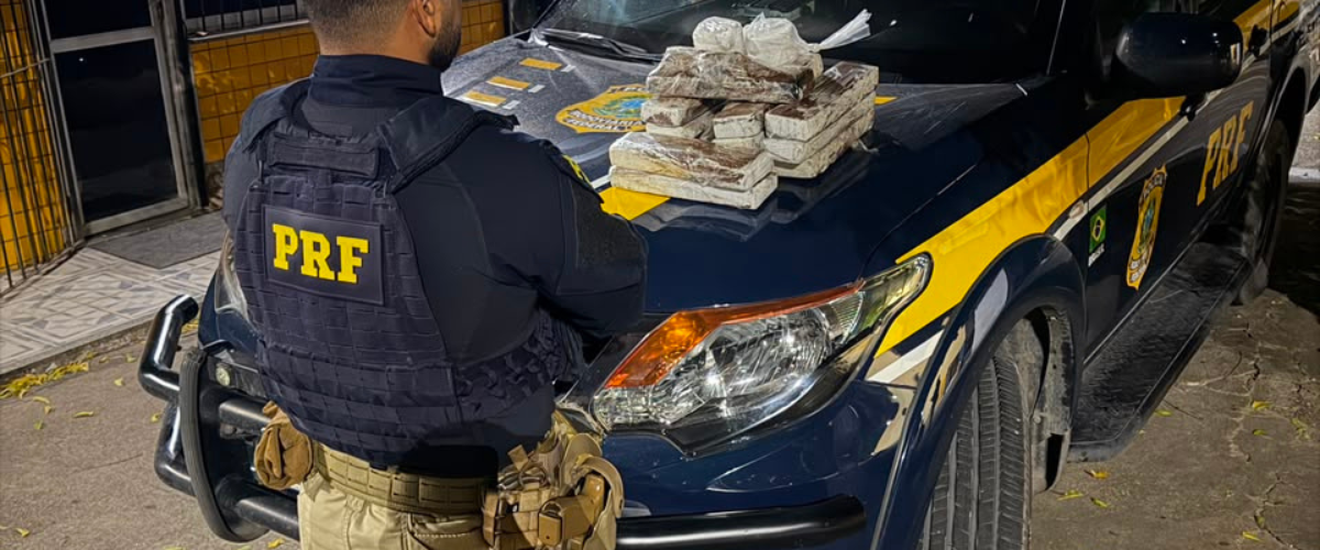 Segurança: PRF apreende 15 kg de drogas na BR-116