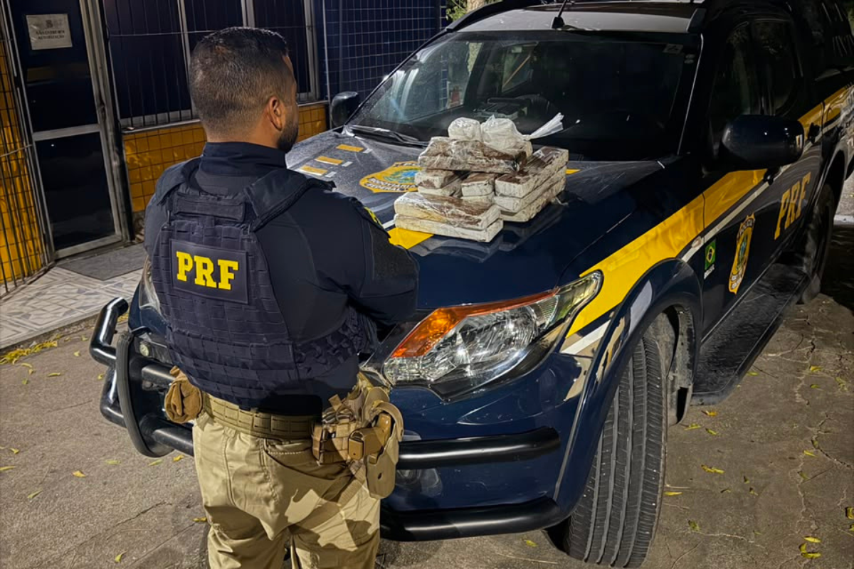 Segurança: PRF apreende 15 kg de drogas na BR-116