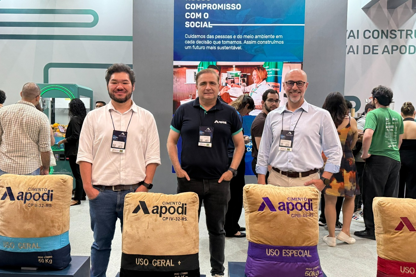Cimento Apodi destaca inovação na ExpoConstruir 2026