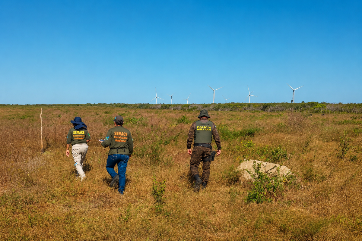 Ambiente: Operação embarga 134 hectares no Ceará