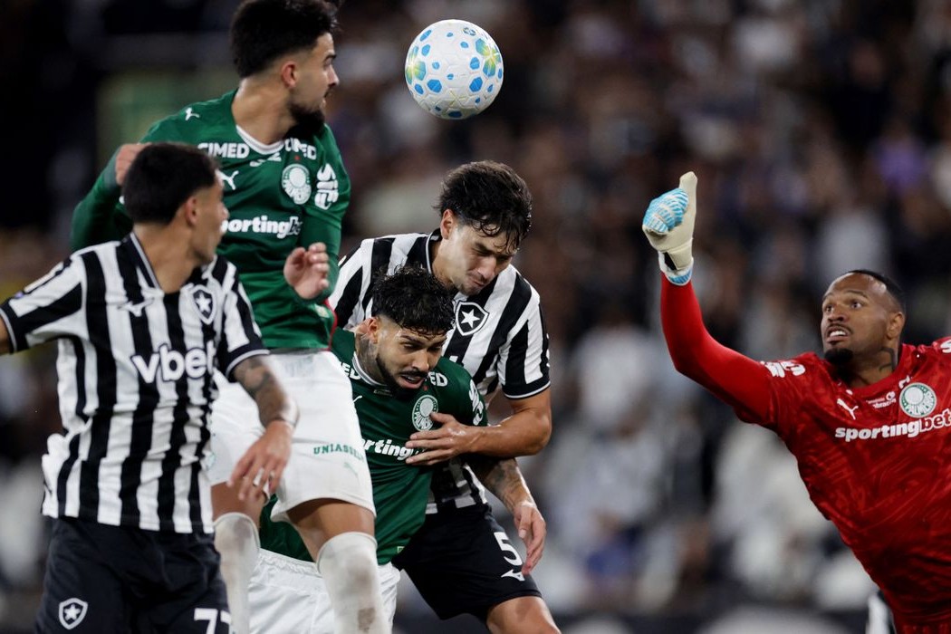 Futebol: Botafogo segura Palmeiras e ajuda Flamengo
