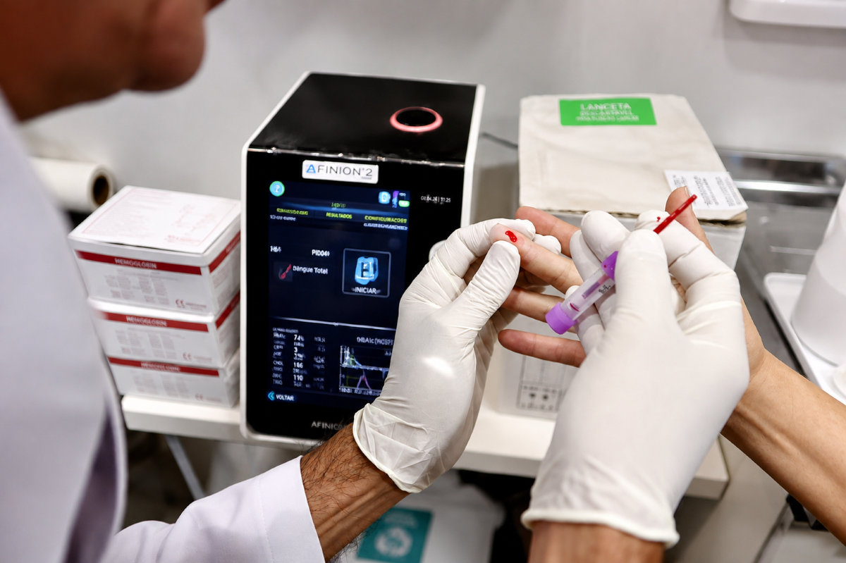 Saúde: Farmácia oferece hemograma em até 1 minuto