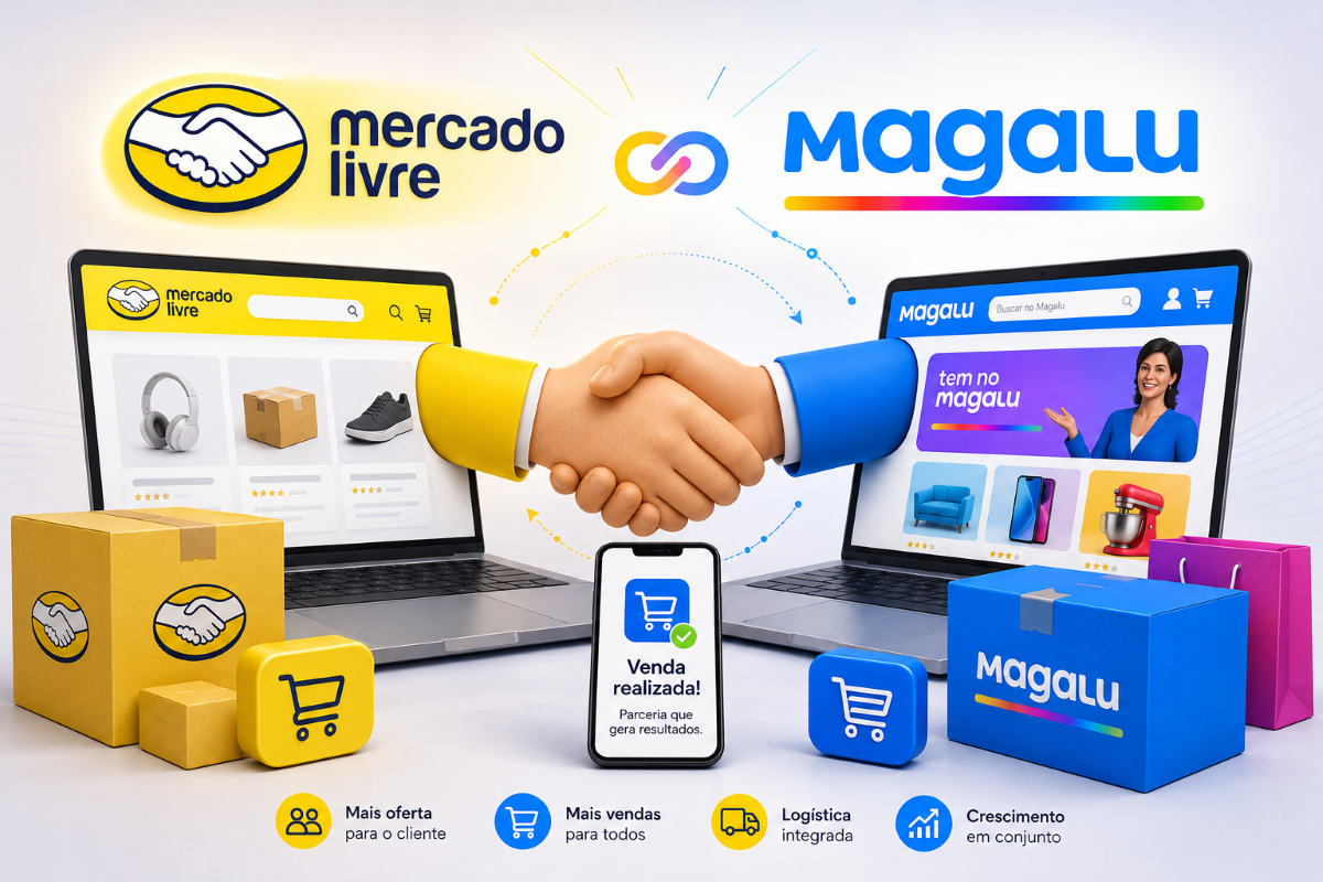 Negócios: Magalu levará 27 mil produtos ao Mercado Livre
