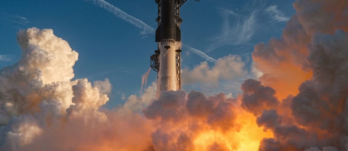 SpaceX lança Starship em voo ao redor da Terra