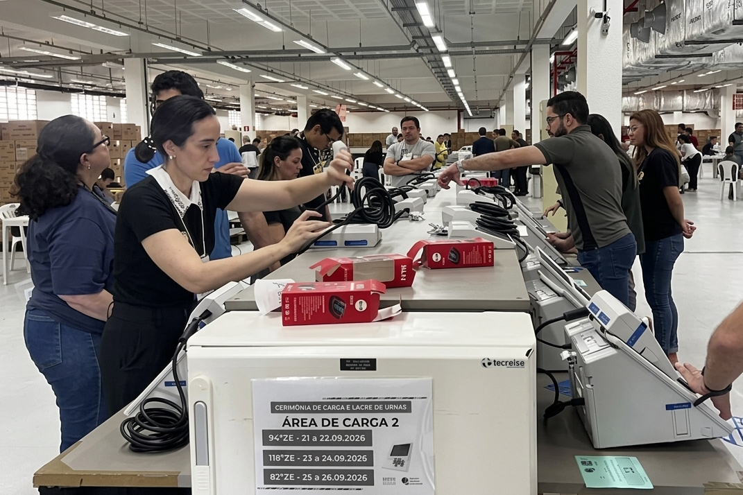 TRE-CE inicia carga de 26 mil urnas para eleições