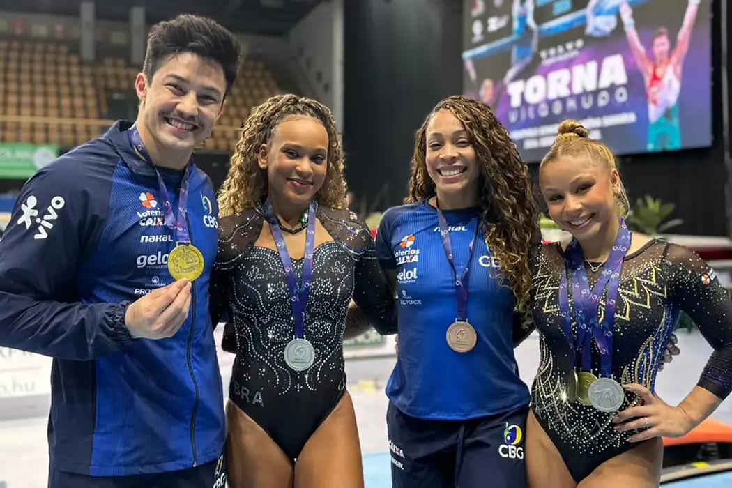 Esporte: Brasil fecha Copa de ginástica com seis medalhas