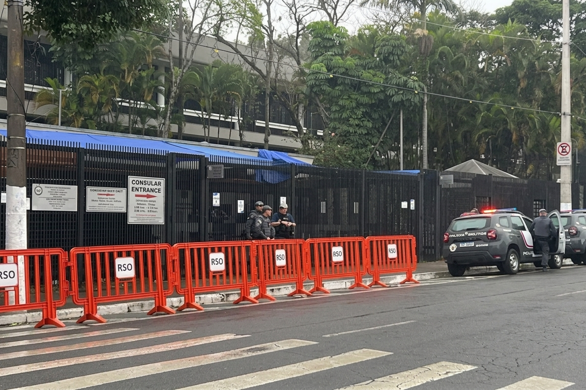 EUA suspendem serviços consulares no Brasil