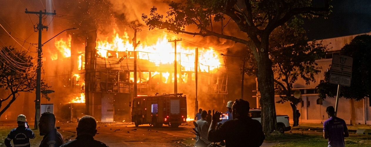 Incêndio destrói laboratórios e pesquisas da UFPE