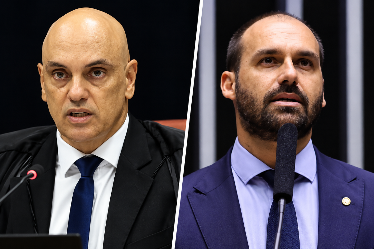 Justiça: Moraes manda prender Eduardo Bolsonaro