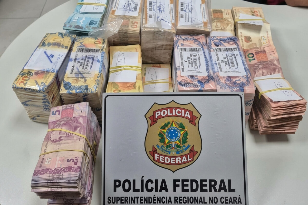 PF cumpre 36 mandados e apreende R$ 1 mi no Ceará