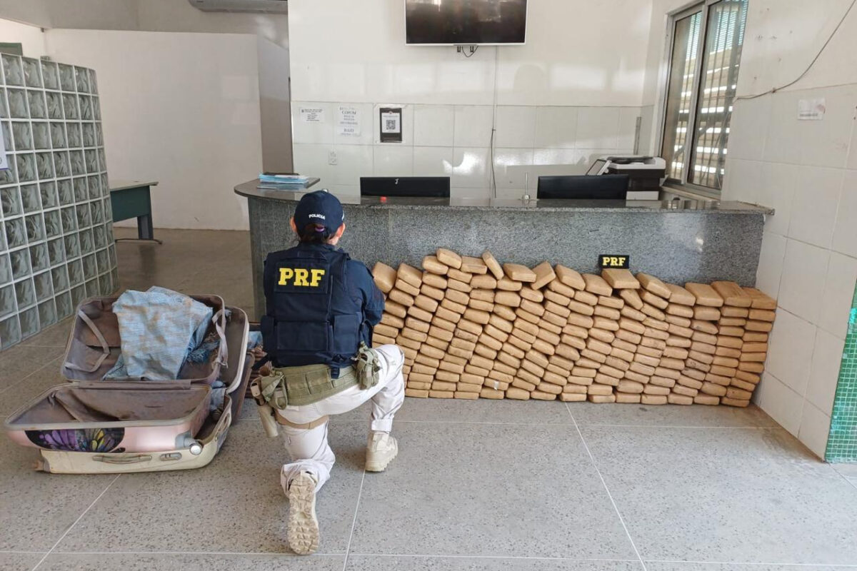 PRF e PMCE apreendem 250 kg de drogas em Quixelô