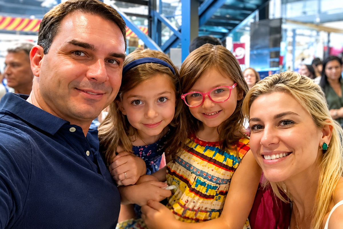 Política: Flávio chega aos EUA com mulher e filhas
