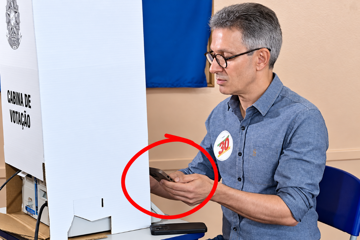 Eleições: TRE-MG vai apurar uso de celular por Zema na urna